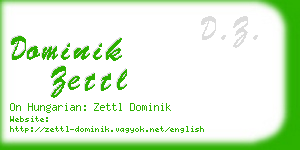 dominik zettl business card